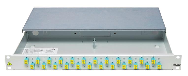 Ordering information FO Patch Panel for FODH-System, 19", 1U, Fixed Installation, Front Panel for 24x ST-Adapter, Unloaded FO Patch Panel for FODH-System, 19", 1U, Fixed Installation, Front Panel for