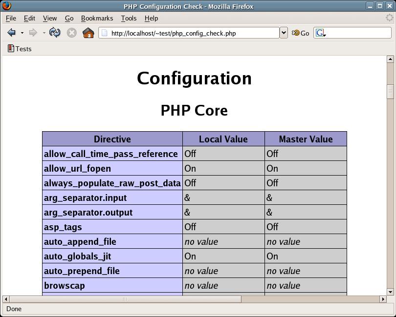 2 of 6 6/18/2006 9:15 PM Figure 1. Sample PHP Information Generated by the phpinfo() Function 2.