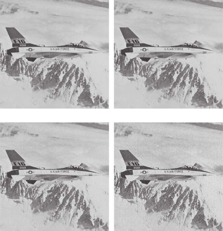 C.-C. Lin et al. / Pattern Recognition 4 (8) 58 -- 59 589 Fig.. Original and marked grayscale jet images: (a) original image jet ; (b) 5.4 db with.7 bpp; (c) 7.5 db with. bpp; and (d) 9.8 db with.