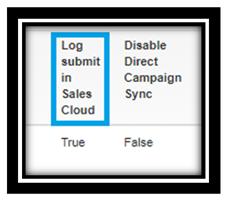 As long as you have True for Enable sync to LEAD and Log Submit in Sales Cloud.