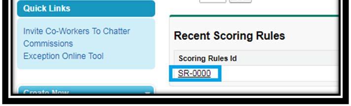 Scoring Rule SR-0000 This will then take you to