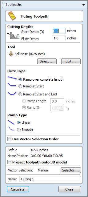 Tool Clicking the Select button opens the Tool Database from which the required tool can be selected. See the section on the Tool Database for more information on this.