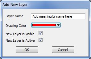 Layer Name It is always preferable to take the opportunity at this stage to give your new layer a meaningful name relating to its content or purpose.