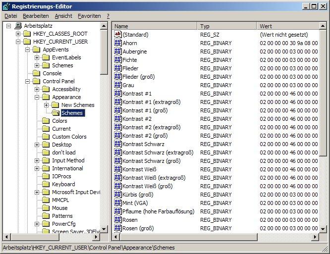 Regedit Gives a view of the Windows registry The folders whose names begin with HKEY are hives They contain folders