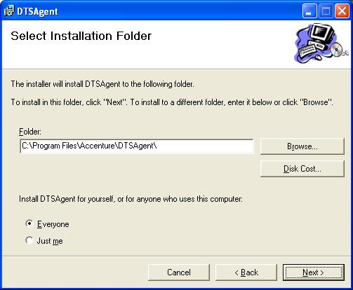Executing this file will display the Welcome page for the installation.