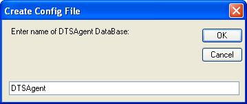 DTSAgent Configuration Initial Configuration The first time you run DTSAgent, you may be prompted for configuration data for the application.