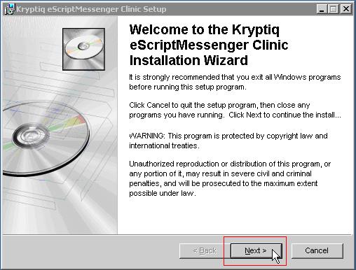 Run the esm 3.x Clinic Installer 1. First, download the latest 3.x clinic installer. 2.