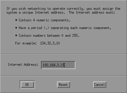 After this, you may need to enter some other information such as the Subnetwork Mask, Default Gateway address, and Domain Name System name, as shown in Figure 13-18.