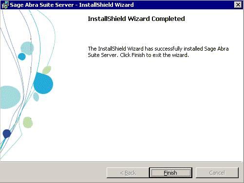 Upgrade to Sage Abra Suite v9.1 16. When uninstall is complete, the following page appears. Click Finish to complete the uninstall. 17.