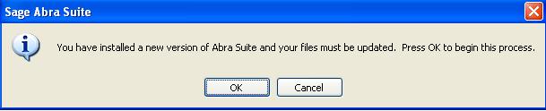 Upgrade to Sage Abra Suite v9.1 3. When computer restart is complete, the client install will automatically continue.
