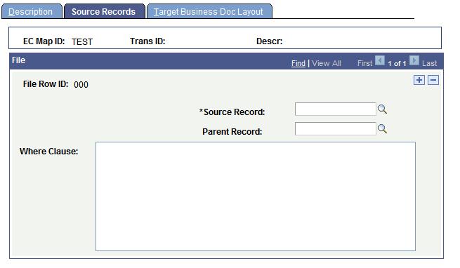 Chapter 3 Mapping EDI Transactions Outbound Maps - Source Records page To specify source records: 1.