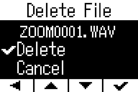 Deleting files You can delete unwanted files. 1.