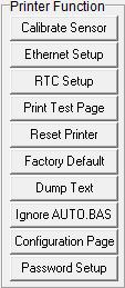 5.2 Printer Function 1. Select the PC interface connected with bar code printer. 2 The default interface setting is USB interface.