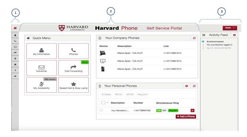 Login to your Account You can use a variety of popular browsers to access your Account. 1. Enter the URL below to access your Harvard Phone Account in your browser: http://phone.harvard.