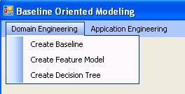 Figure 4-4. Activities offered in the Domain Engineering.