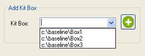 The available kit boxes in the baseline are automatically loaded. The path will point to a kit box; the kit box will be selected and added to the decision tree by means of this option. Figure 4-23.