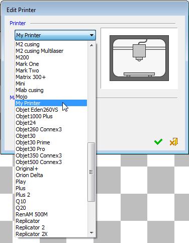 6. Pick the My Printer button and look at the list of printers. 7.