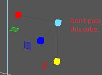 Click on one of the four edges of your cube, making sure to keep your LMB depressed.