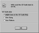 Q Y D a t a X Select the Bulk File to be transmitted. C Click OK or Open. The following dialog box is displayed to select the transmit type.