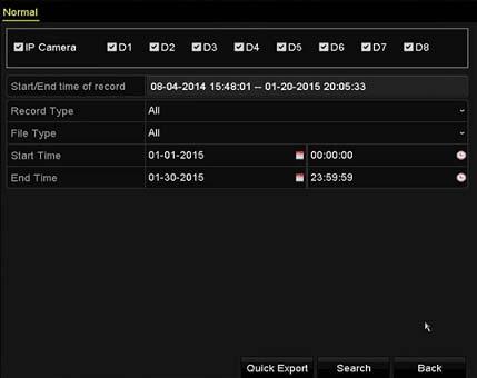 Figure 6-27 Export 2. Select the channels you want to investigate by setting the checkbox to. 3.