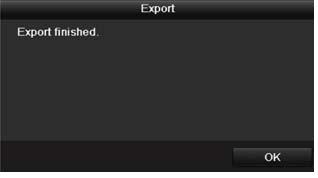 2. Select the format of the log files to be exported. Up to nine formats are available. 3. Click Export to start exporting.