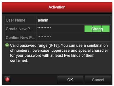 Figure 3-3 Setting Admin Password NOTE STRONG PASSWORD RECOMMENDED- We highly recommend you create a strong password of your own choosing (using a minimum of 8 characters, including upper case