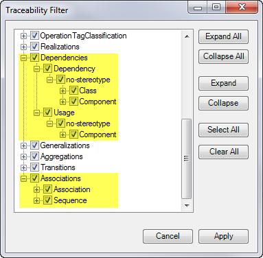 Extended Traceability Reprt User Guide 2. Optinally use these buttns t expand r cllapse the entire tree view. 3. Optinally use these buttns t expand r cllapse a single nde. 4.