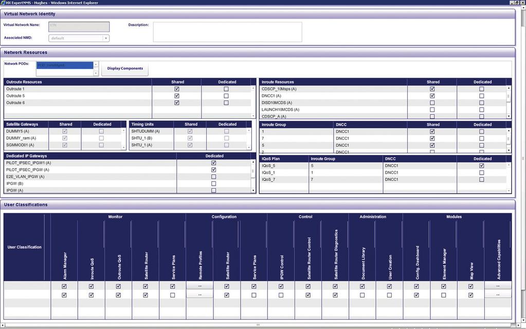 Figure 5 shows the HX ExpertNMS VN Management screen, which is the interface used to define a VN.