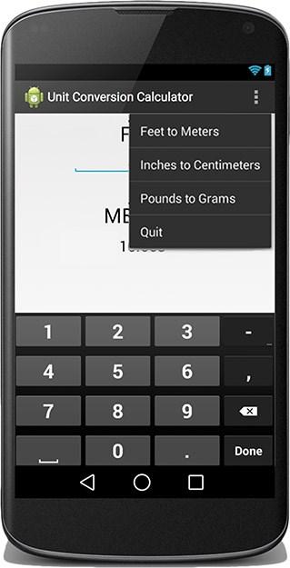 08: Unit Conversion Calculator  09: The Overflow menu