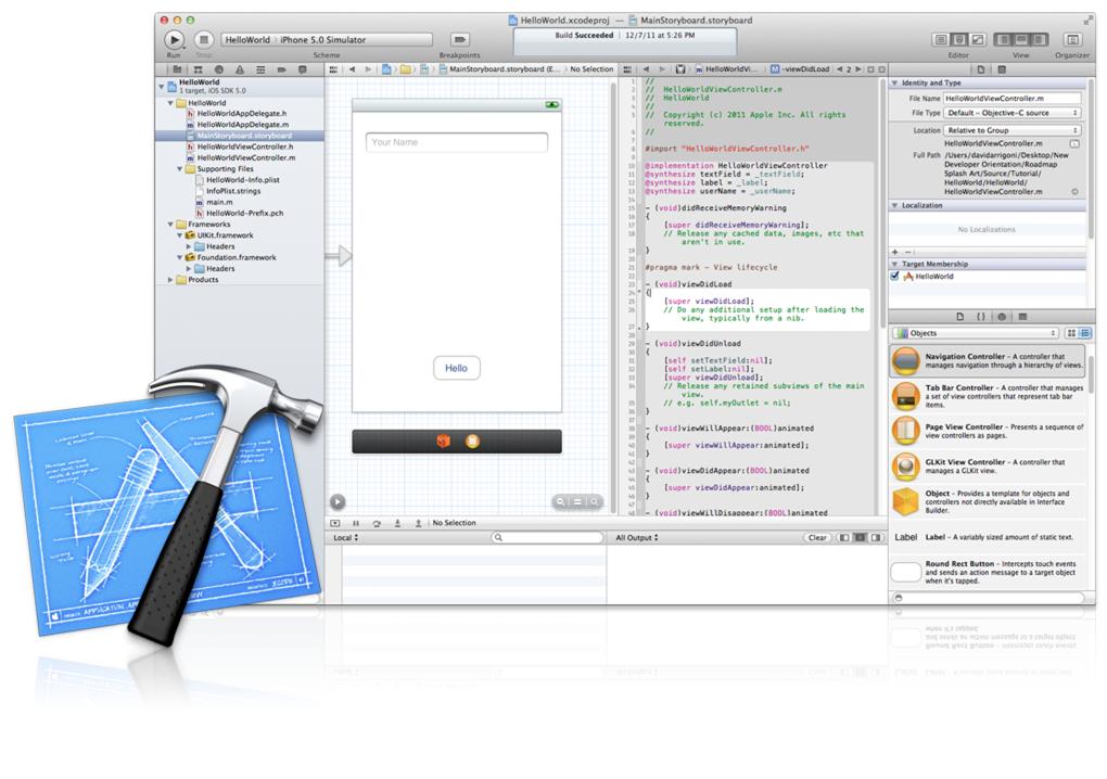 Apple IDE ios tools: Xcode Breakpoint and debugger console: o po for printing