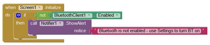 block code for Bluetooth server Clock is as shown in fig 7. Figure 7. Bluetooth server Clock The Send Text button is sent data using the SendText method to transmit the data to the other device.
