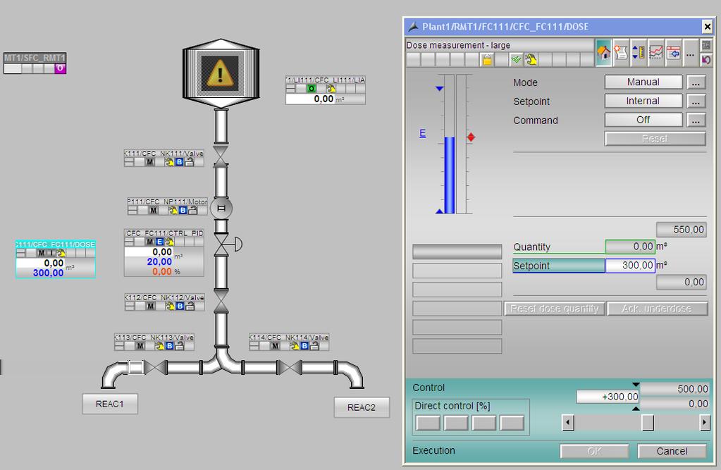 PCS 7 OS process mode - user interface 5.7 Work area 5.7 Work area 5.7.1 Working area Display of process pictures The individual process pictures of the various plant areas are displayed in the working area.