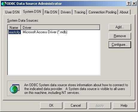 9. Click OK to close the ODBC Data Source Administrator.