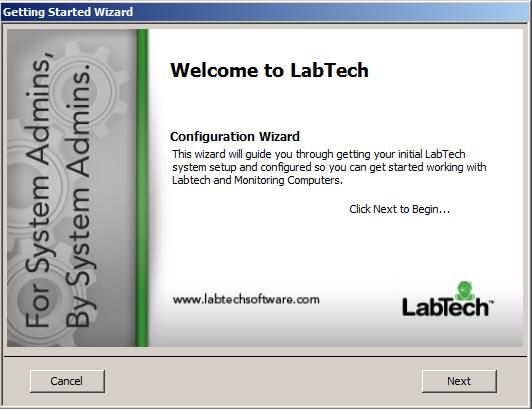 LabTech Ignite Installation NOTE: It is recommended to change the Admin password and not leave at the default. 27. Select the Remember Password checkbox if you want LabTech to remember the password.