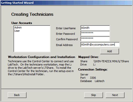 LabTech Ignite Installation 37. It is recommended that you enter Monitor Alerts as the name for the Default Alerting Contact.