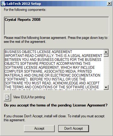 This may take a few moments. 5. When unpacking of files has completed, you will be prompted to install Crystal Reports 2008.