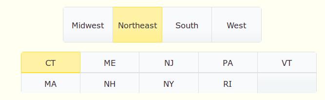 Northeast: South: West: Part 3 - Viewing the Data In Part 1,