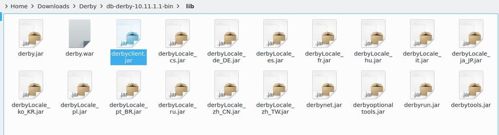 Importing Data into Derby The following example uses a large CSV file as the larger database and imports certain columns of data from it into Derby.