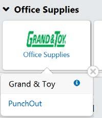 When you click on a supplier sticker for a punchout catalogue, you temporarily leave usource, and are brought to the supplier s