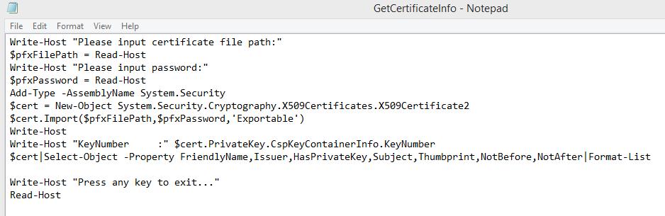 Enter the name of the certificate you want to export. Click Next. 10. Click Finish to close the wizard.