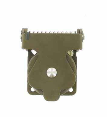 Metallic self closing cap (SCC) For RJFTV square flange receptacles.
