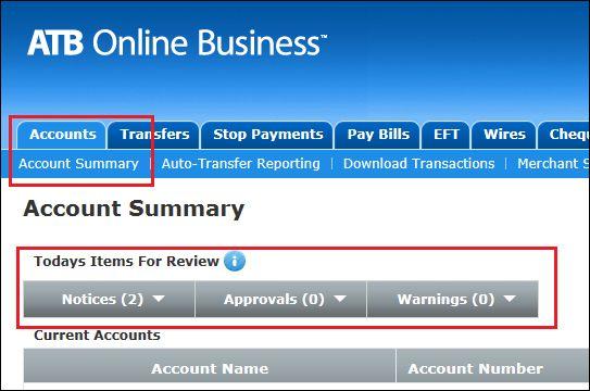 1. If you have approval entitlements, you can find transactions pending approval on the