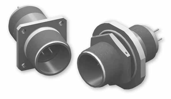 conditions. MIL-C-55116 compatible connectors with 5.6 and 7 contacts are available in the same shell size.