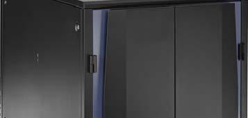 Also, the spacious internal dimensions provide ample room for orderly cable routing throughout the cabinets, with varied cable entry options to the bottom of the enclosure.