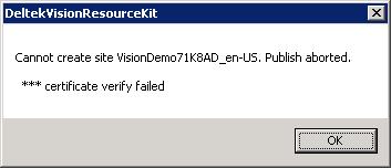 Chapter 7: Troubleshoot the Performance Dashboard Deployment Problem: You use Local (Tableau) authentication and receive the Deltek Vision cannot generate trusted ticket error.