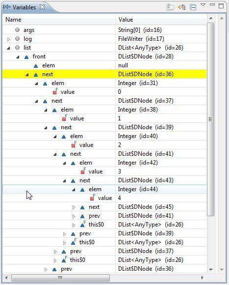 Complete List Structure Debugging 27 26: