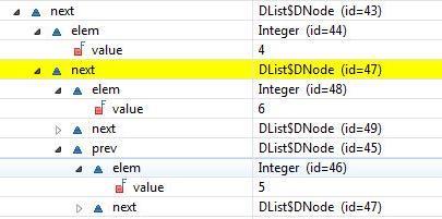 Buggered List Structure (more detail) Debugging 32 A careful examination indicates that something odd has happened: OK?