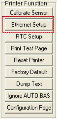 1 Interface to setup Ethernet interface 1. Connect the USB cable between the computer and the printer. 2. Turn on the printer power. 3. Start the Diagnostic Utility by double clicking on the icon.