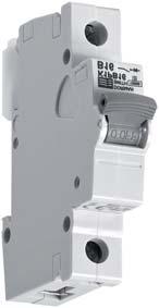 Loadlimiter 63 A-Type Distribution Boards Outgoing Devices Single Pole MCB Meets the requirements of EN 60898 10kA Rated breaking capacity to EN 60898 15kA Rated breaking capacity to EN 60947-2