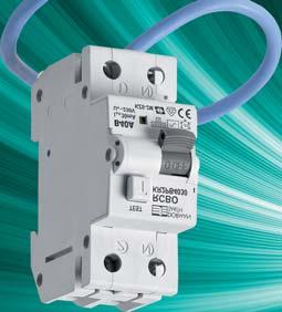 Single Module RCBO Meets the requirements of EN 61009 Single module: Type AC 10kA Rated breaking capacity Maximum cable termination capacity is 10mm² for outgoing terminals and 35mm² for incoming